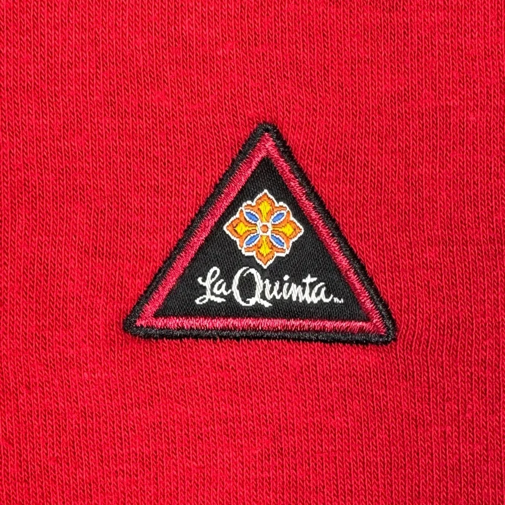 Ahead Authentics La Quinta Red 1/4 Zip Sweatshirt Pullover Men M Cozy Athleisure